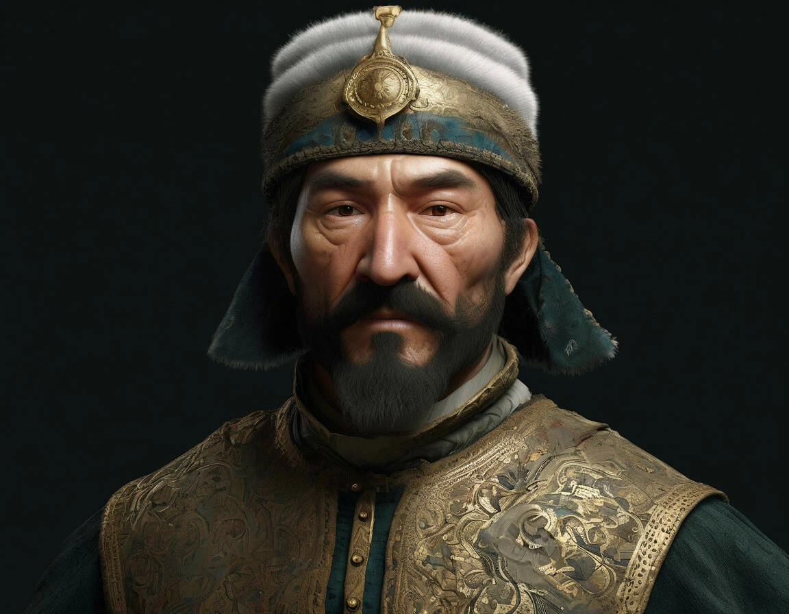 Князь Акбулат Сулейманов. реконструкция ИИ. 