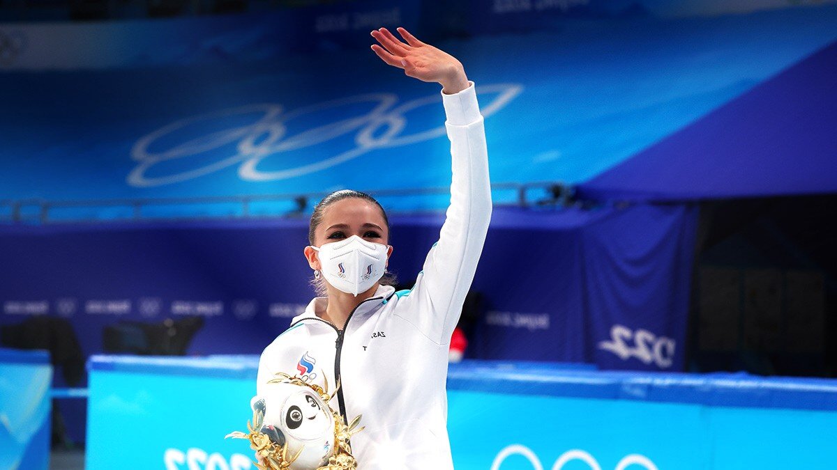 Камила на Олимпиаде 2022 года.
