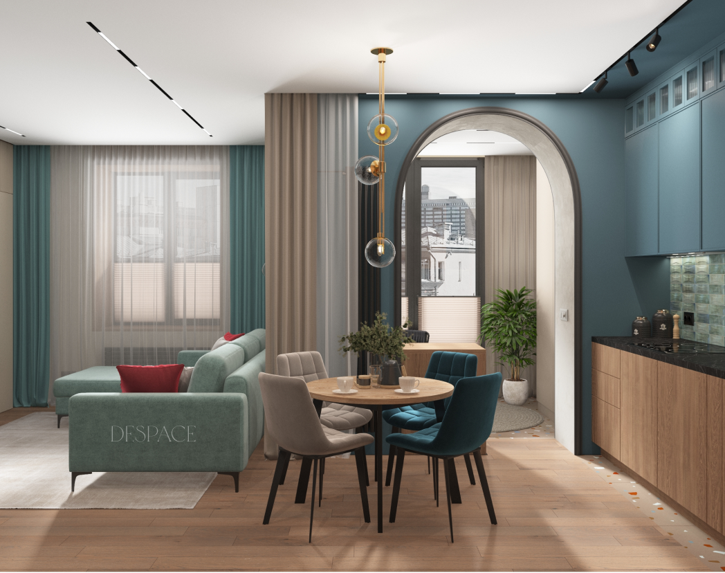 DF.Space. Проект "Видный". Кухня-столовая.