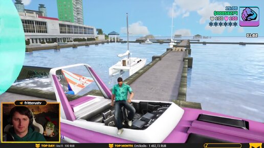 Первое прохождение GTA Vice City Стрим #3