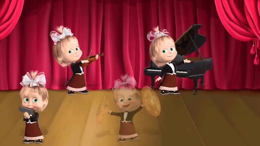 Мультфильм Игра для малышей Маша и Медведь 🍊 🍅🐻 Фруктовый день с музыкой
