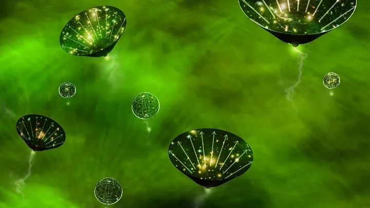 Во время космологической инфляции пространство, содержащееся в инфляционной области, растет экспоненциально, удваиваясь во всех трех измерениях с каждой крошечной проходящей долей секунды. Там, где заканчивается инфляция, наступает горячий Большой взрыв. Но из-за квантовых эффектов каждая область, где происходит Большой взрыв, будет окружена все более раздувающимся, экспоненциально расширяющимся пространством, гарантируя, что никакие две области, где происходит горячий Большой взрыв, никогда не столкнутся, не пересекутся или не перекроются.