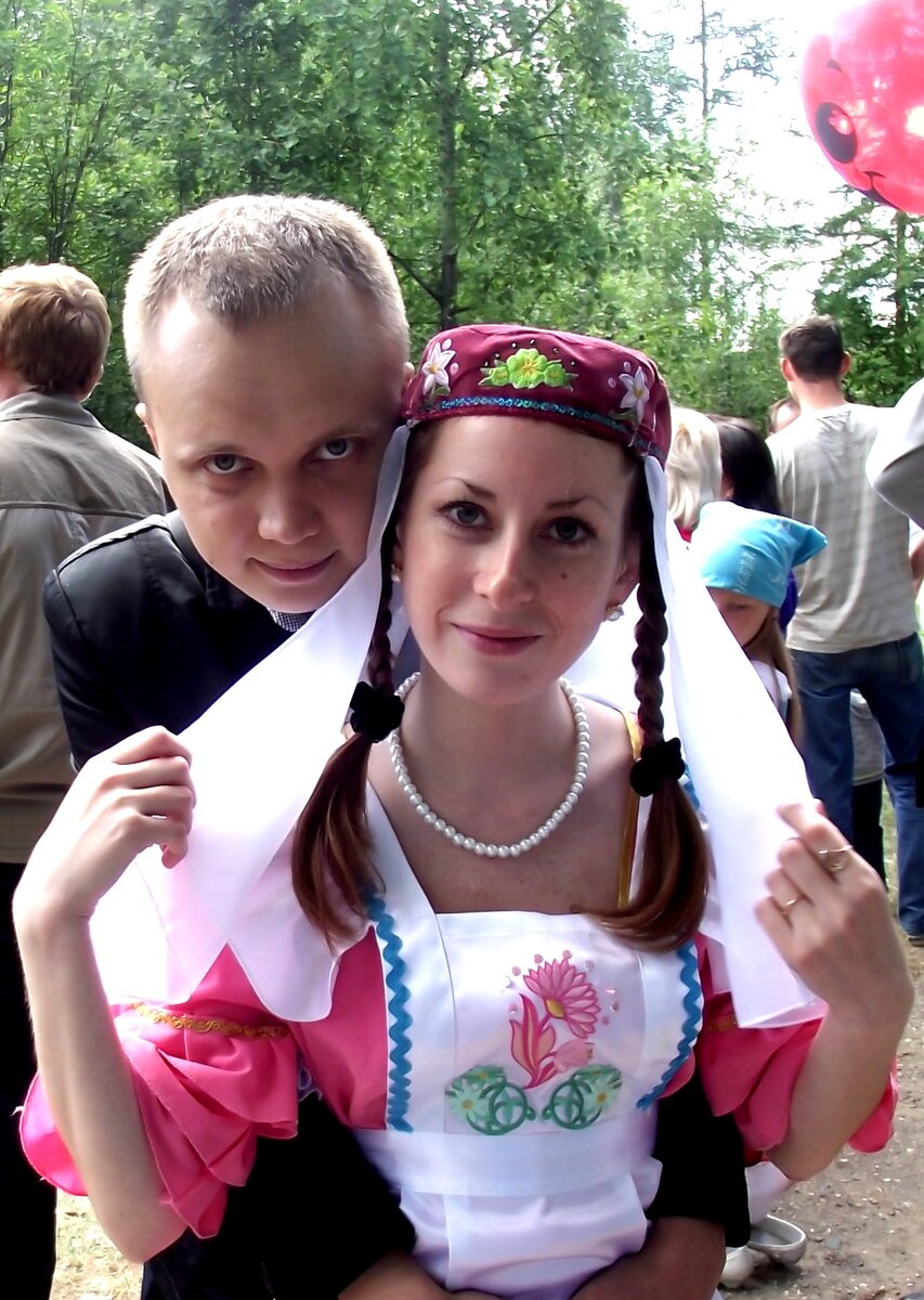 Мой будущий муж и я на Сабантуе