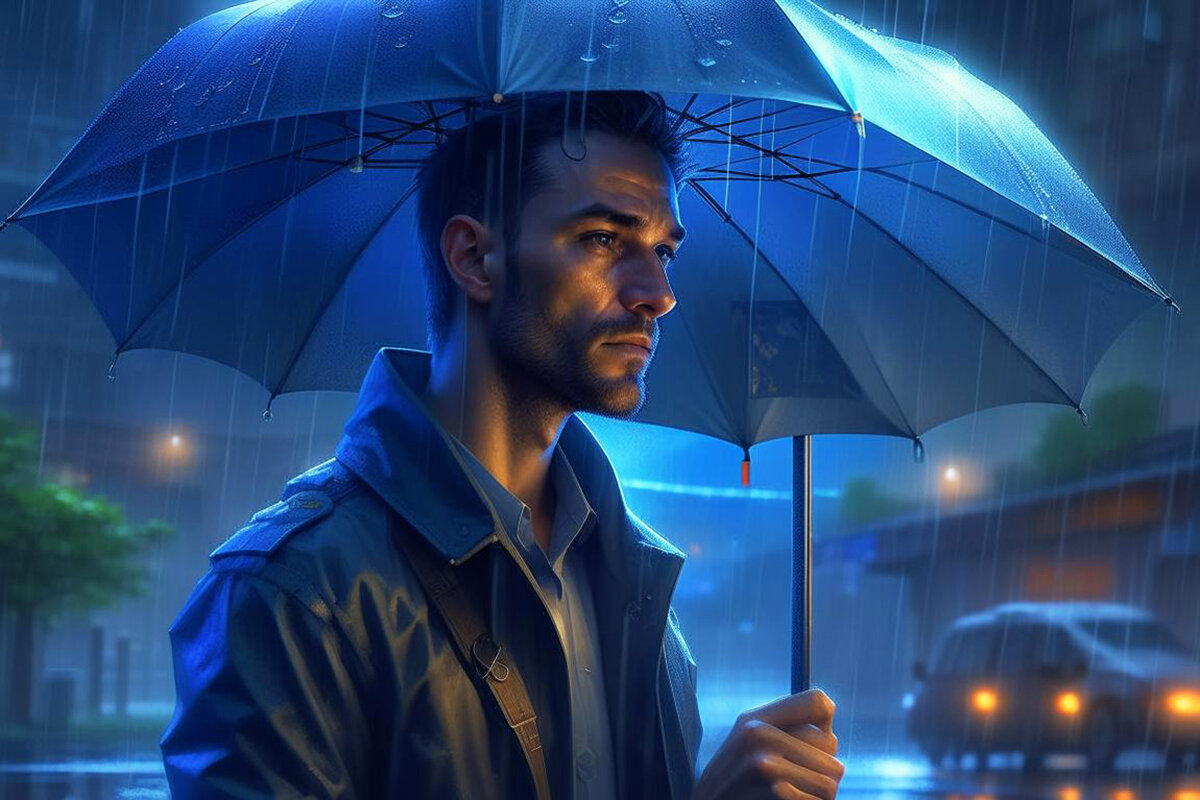 Четверг будет дождливым.  Фото: Изображение сгенерировано нейросетью Kandinsky 2.2