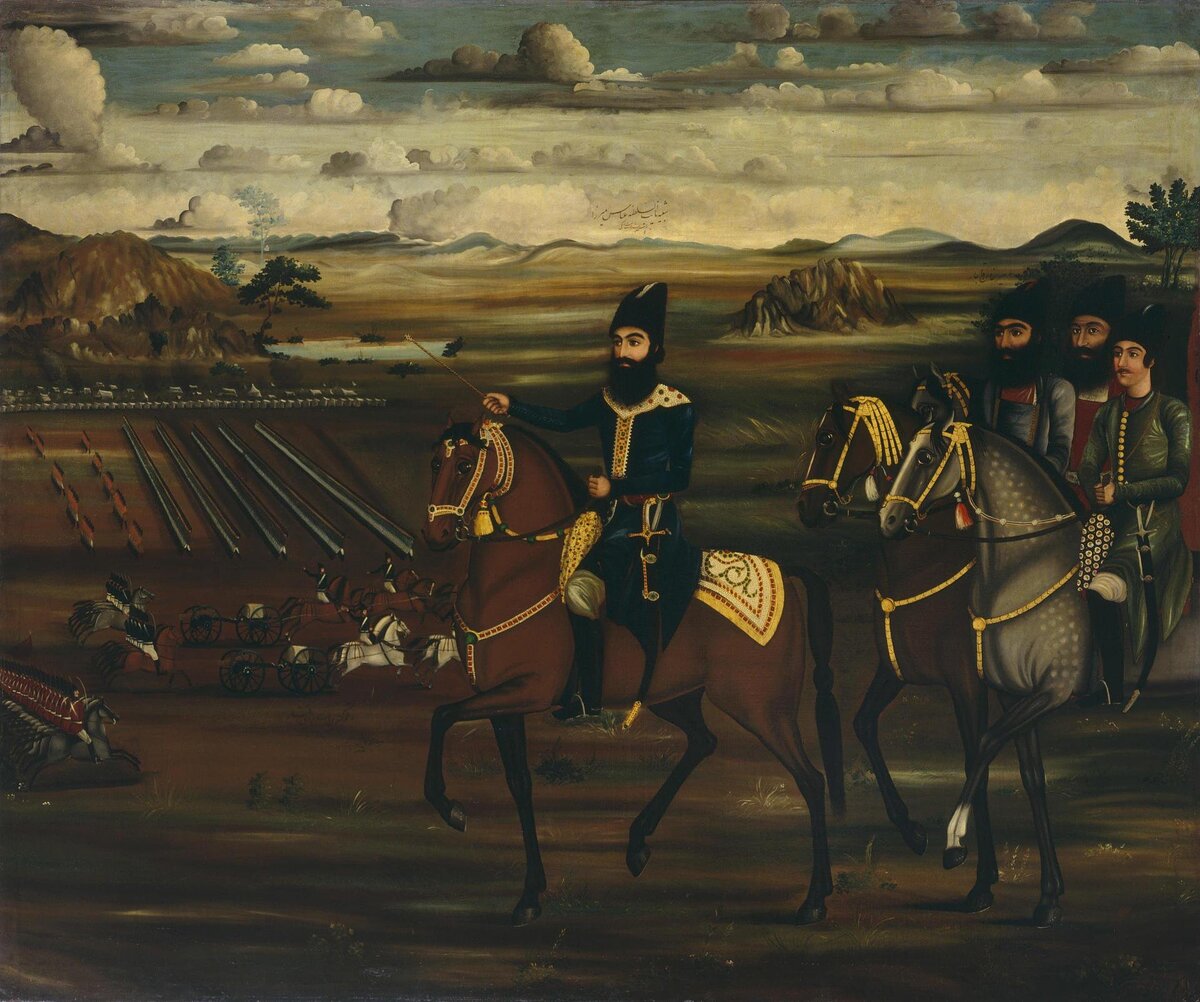 Аллаверди Афшар "Персидский художественный смотр армии Аббаса Мирзы" / Эрмитаж, Санкт-Петербург