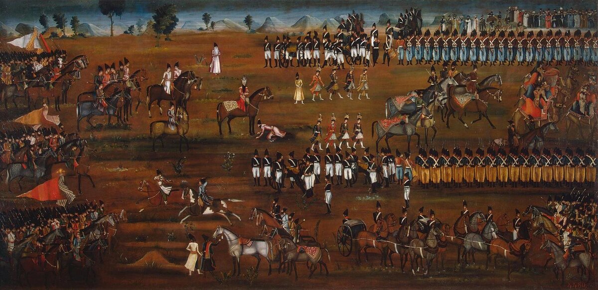 Военный парад Фатх Али Шаха и Аббаса Мирзы / Эрмитаж, Санкт Петербург.