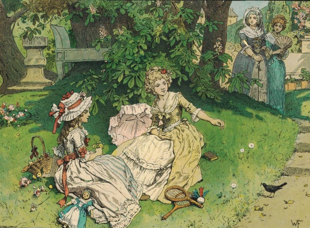 Вольдемар Фридрих «Принцесса Луиза и её сестра Фридерика в замке Бройх»