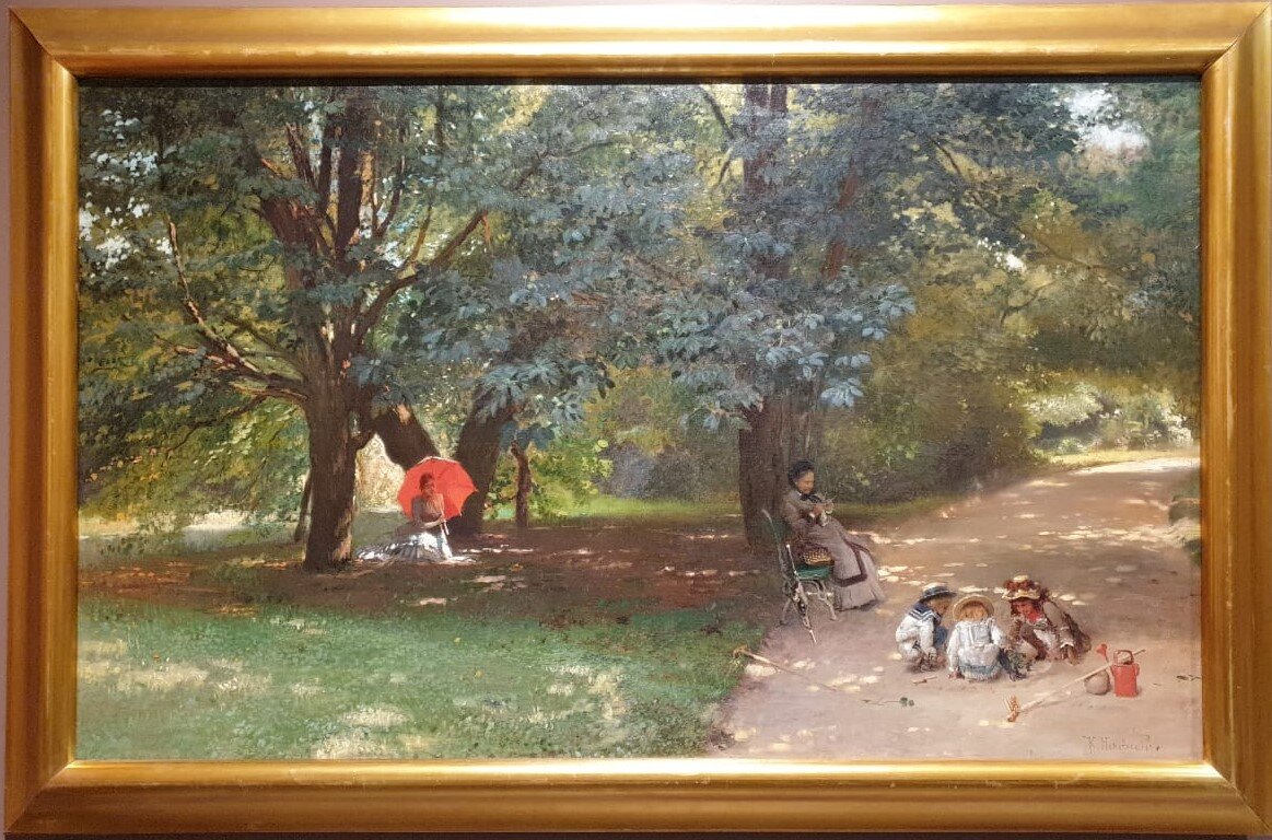 К.Маковский В парке. 1881 холст, масло. Русский музей