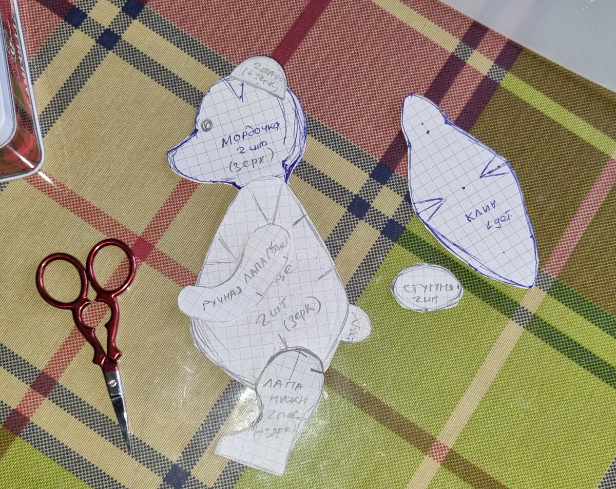 Вот так смешно выглядела моя первая выкройка