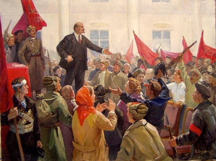 Волкова. Провозглашение Советской власти. 1967. Холст, масло.