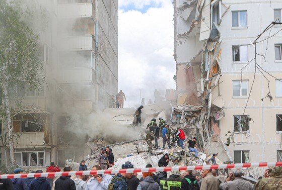    Обрушение подъезда жилого дома в Белгороде