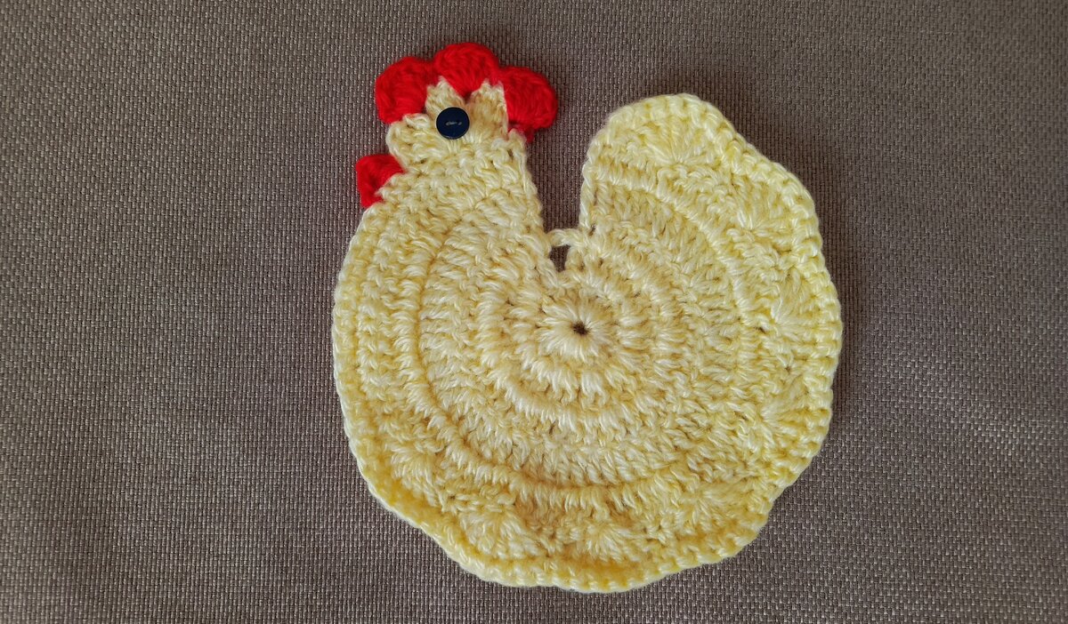 Прихватка "Курочка". Вяжется на основе круга