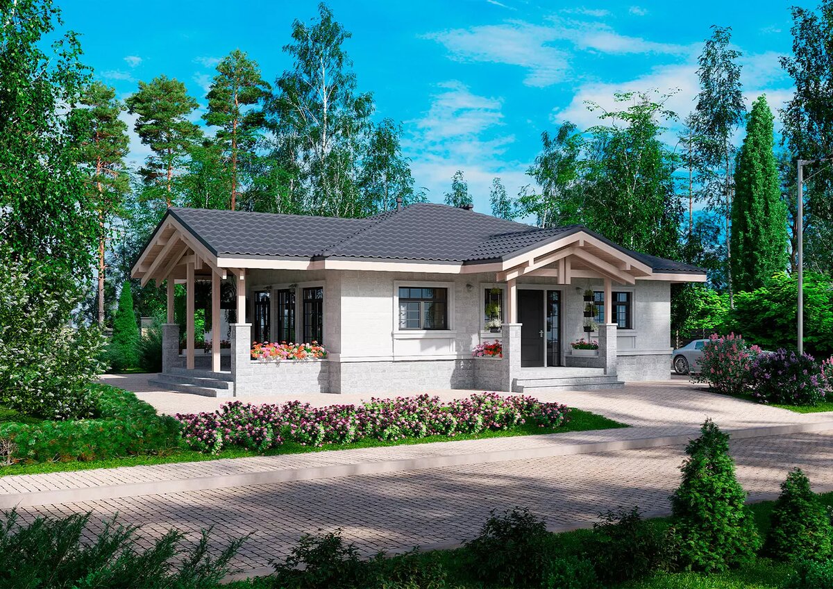 Проект одноэтажного дома «Бавария-109»