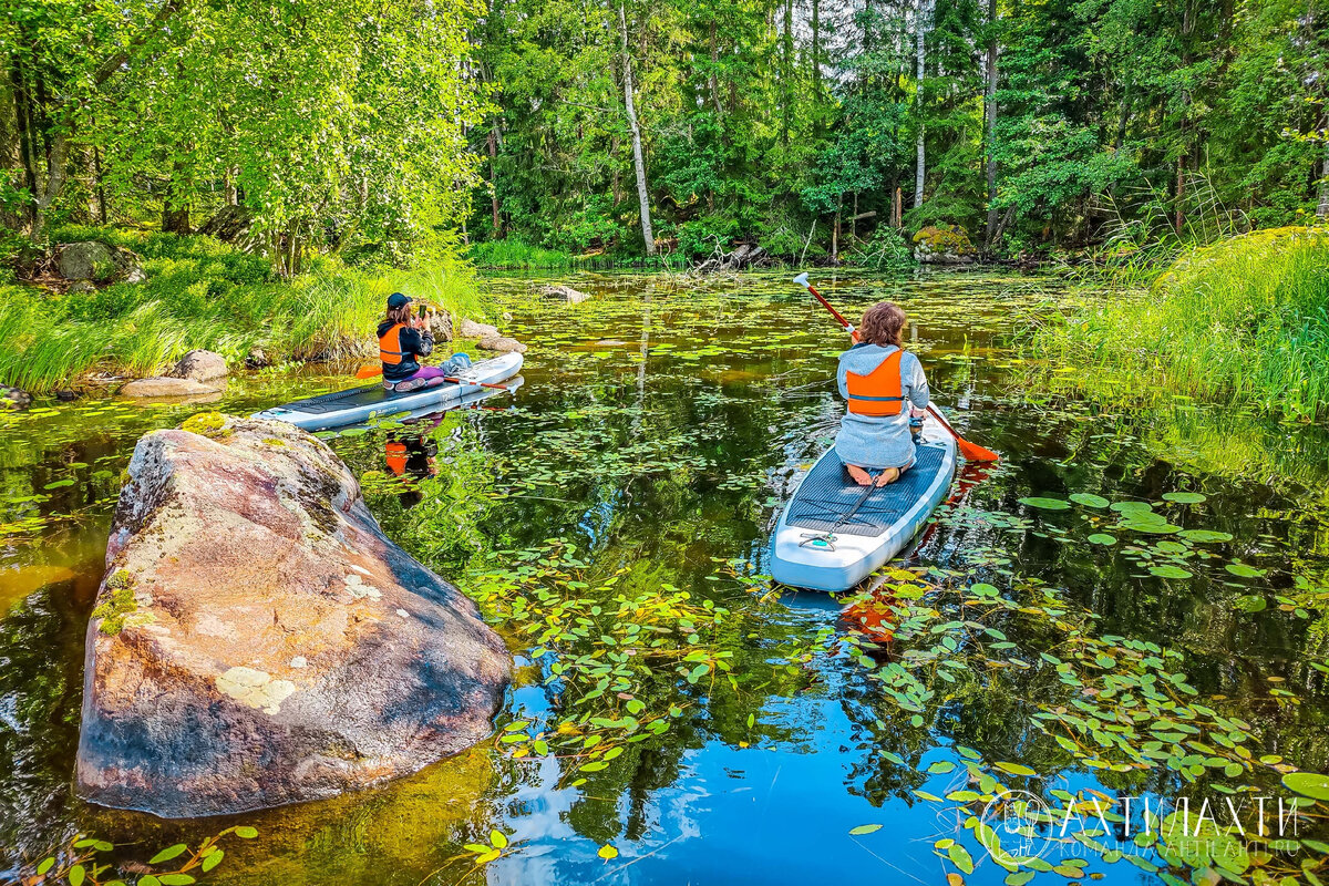 Вуокса-Вирта на сапах с Ахтилахти