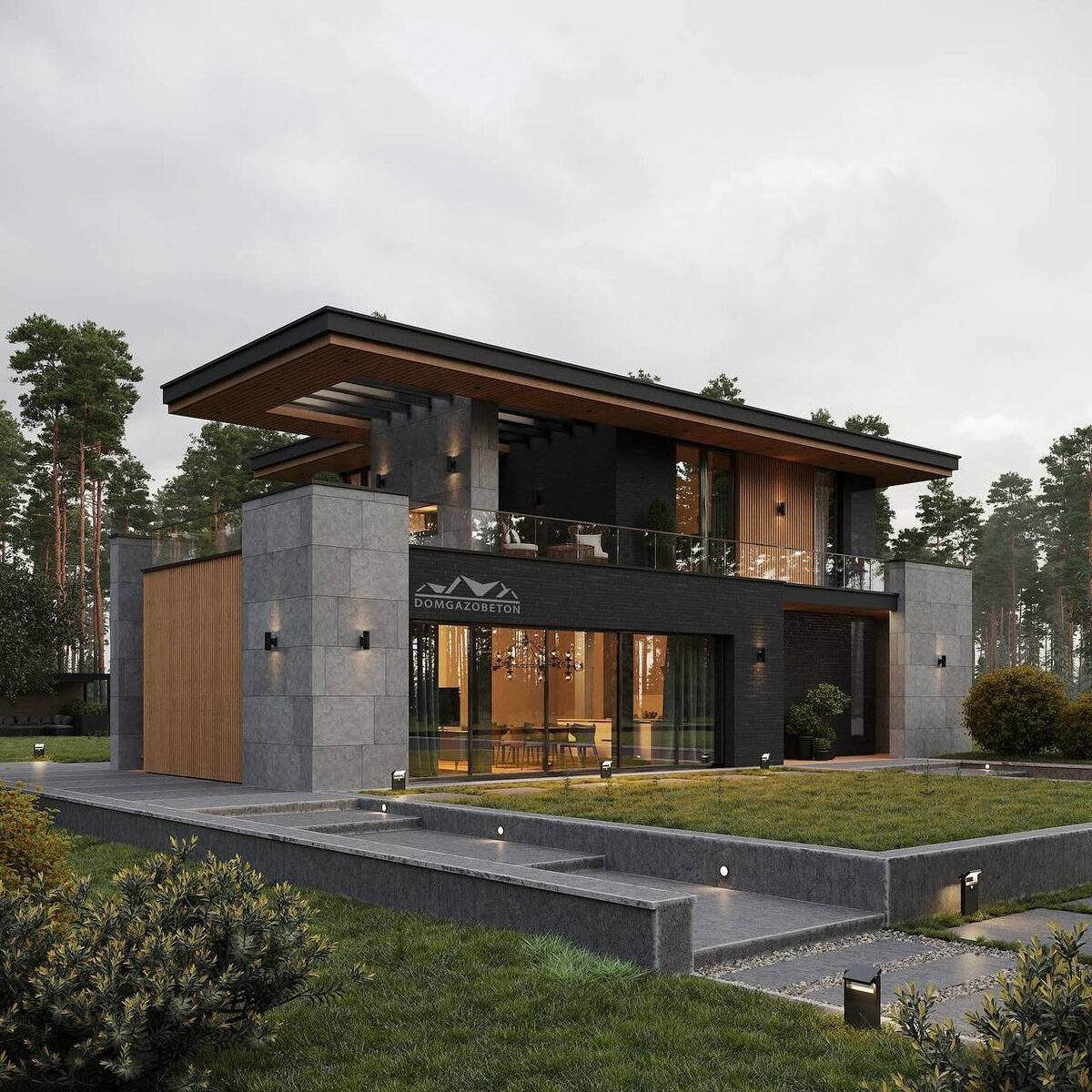 Проект дома из газобетонных блоков от СК "Домгазобетон"