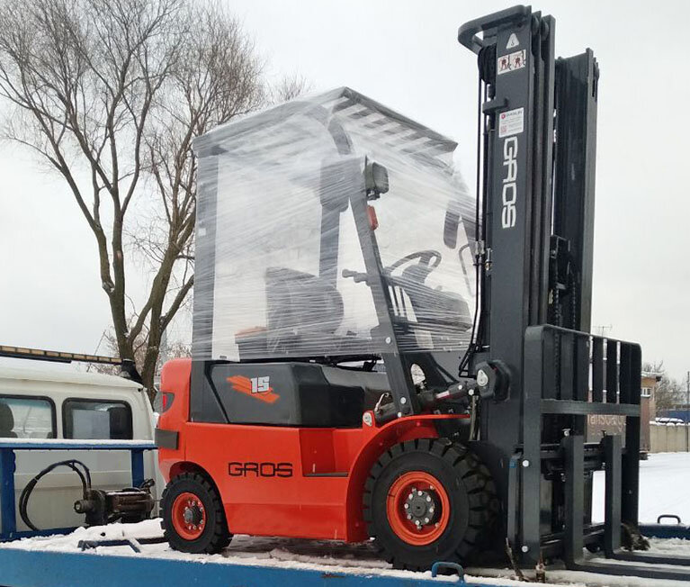 Дизельный вилочный погрузчик GROS LG15DT с завода Lonking