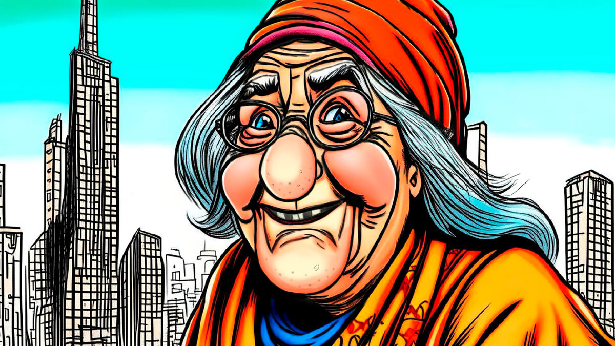 Бабка Анафема / рисунок автора