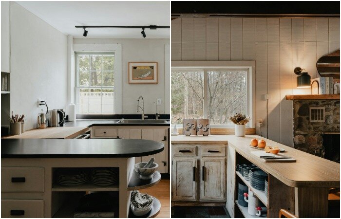 Полуостровная конструкция может использоваться в качестве рабочей зоны и места для хранения 