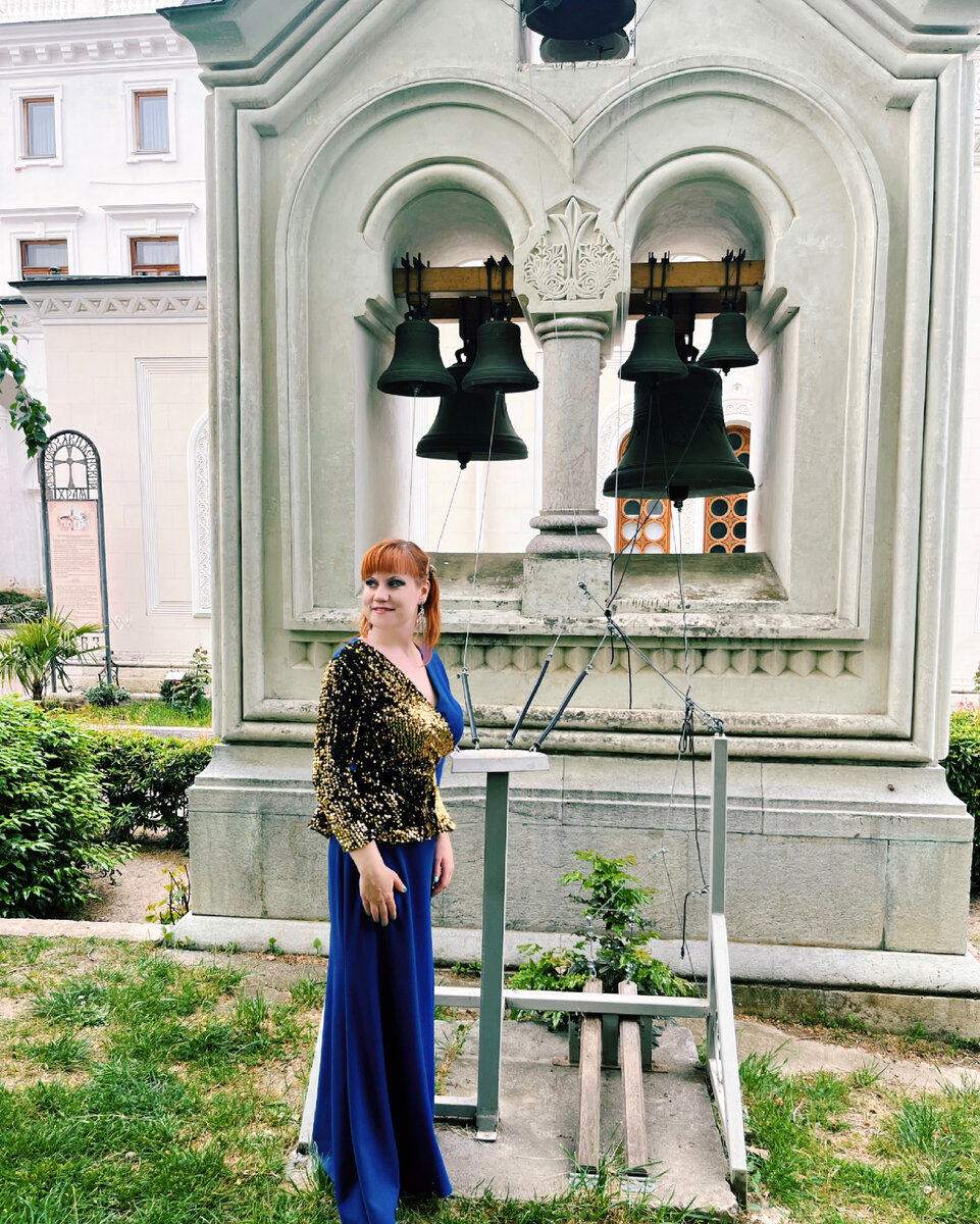 Оксана Сенчина на съёмках в Ливадии (Крым)