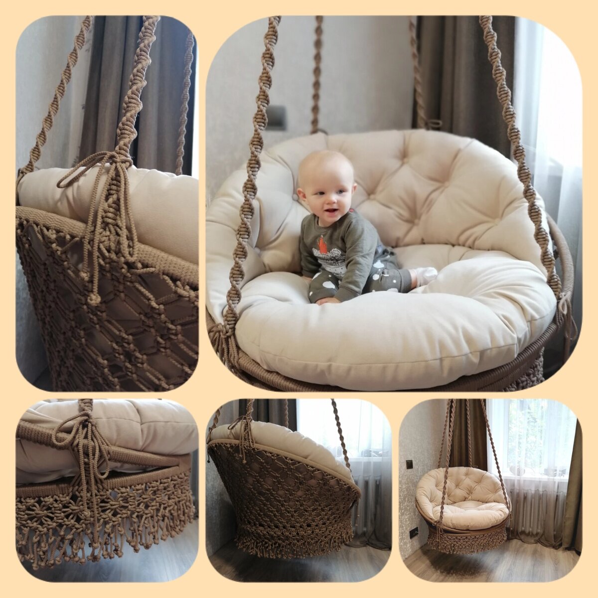 Подвесное кресло "Нега" - уже больше года беспощадно эксплуатируется всей нашей семьёй 