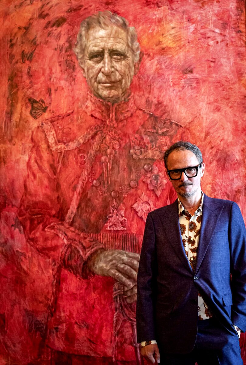 Художник Джонатан Йео и его произведение. Чаун / AP.