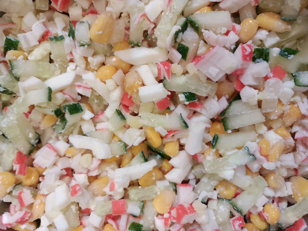 Салат без заправки майонеза