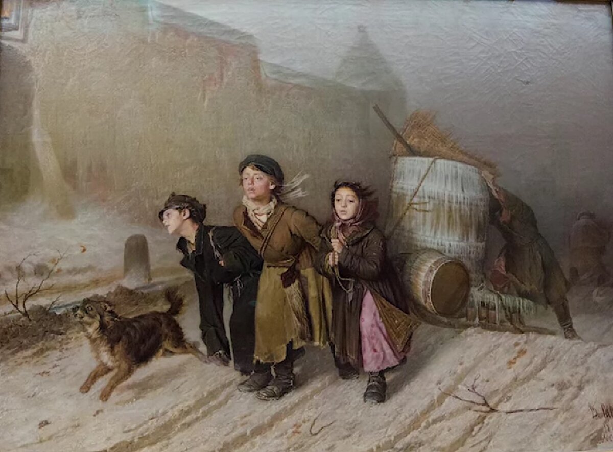 Картина "Тройка", Василий Перов (1866)