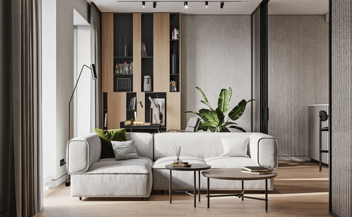 кухня-гостиная ЖК МИНДАЛЬ