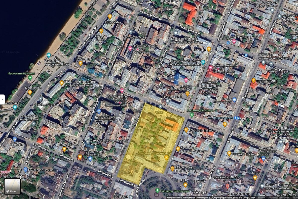 Квартал №41 на карте современной Самары 