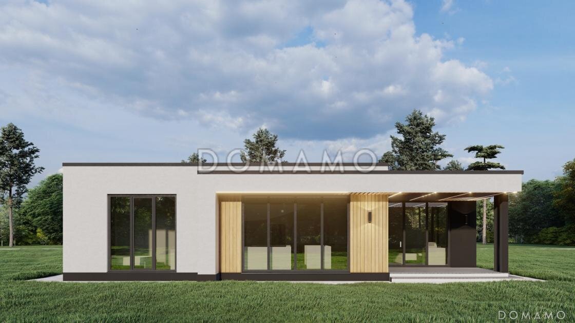 Панорамные окна в пол со стороны двух спален и гостиной