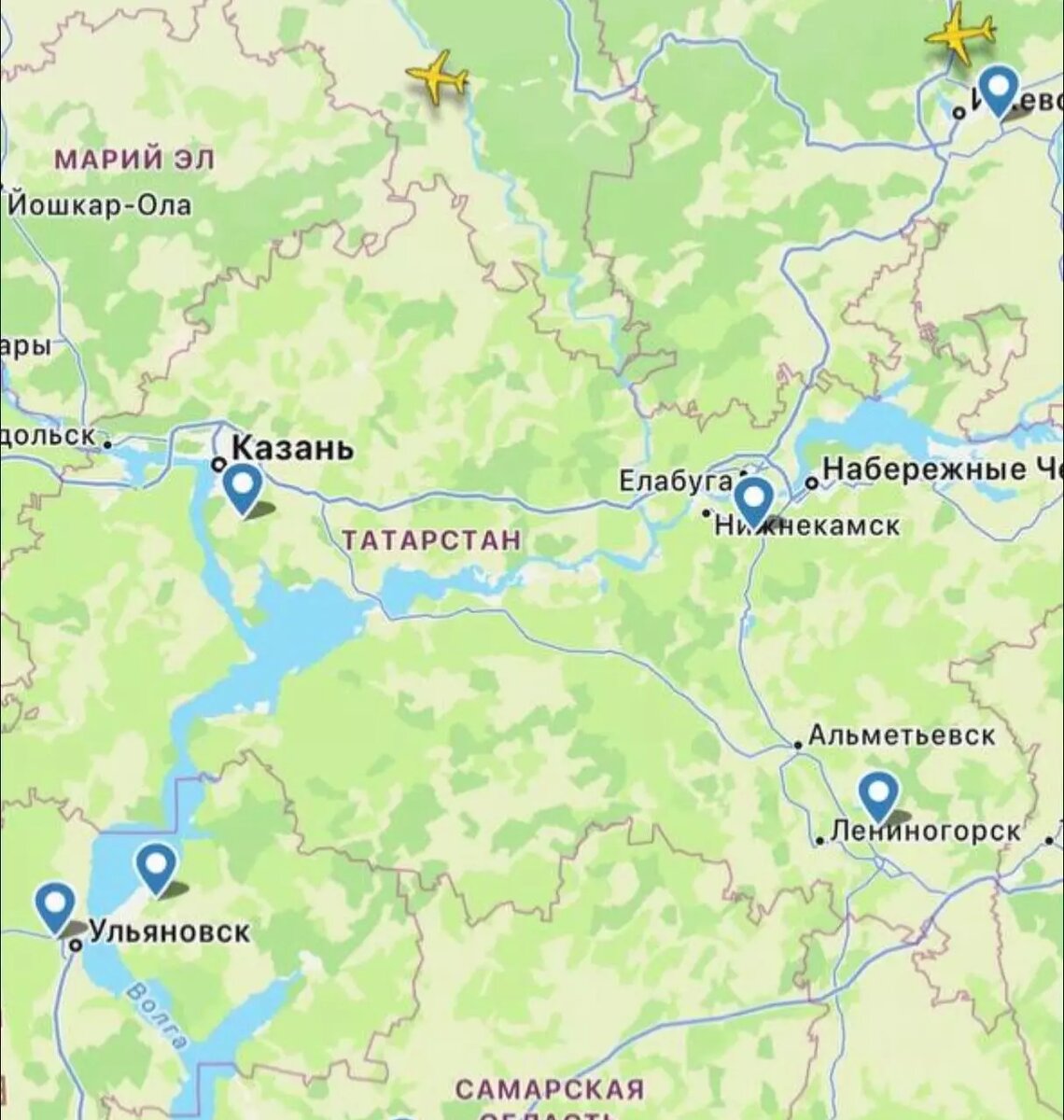 Беспилотник сбит в Татарстане: Аэропорты Казани и Нижнекамска закрыты. Фото: Baza