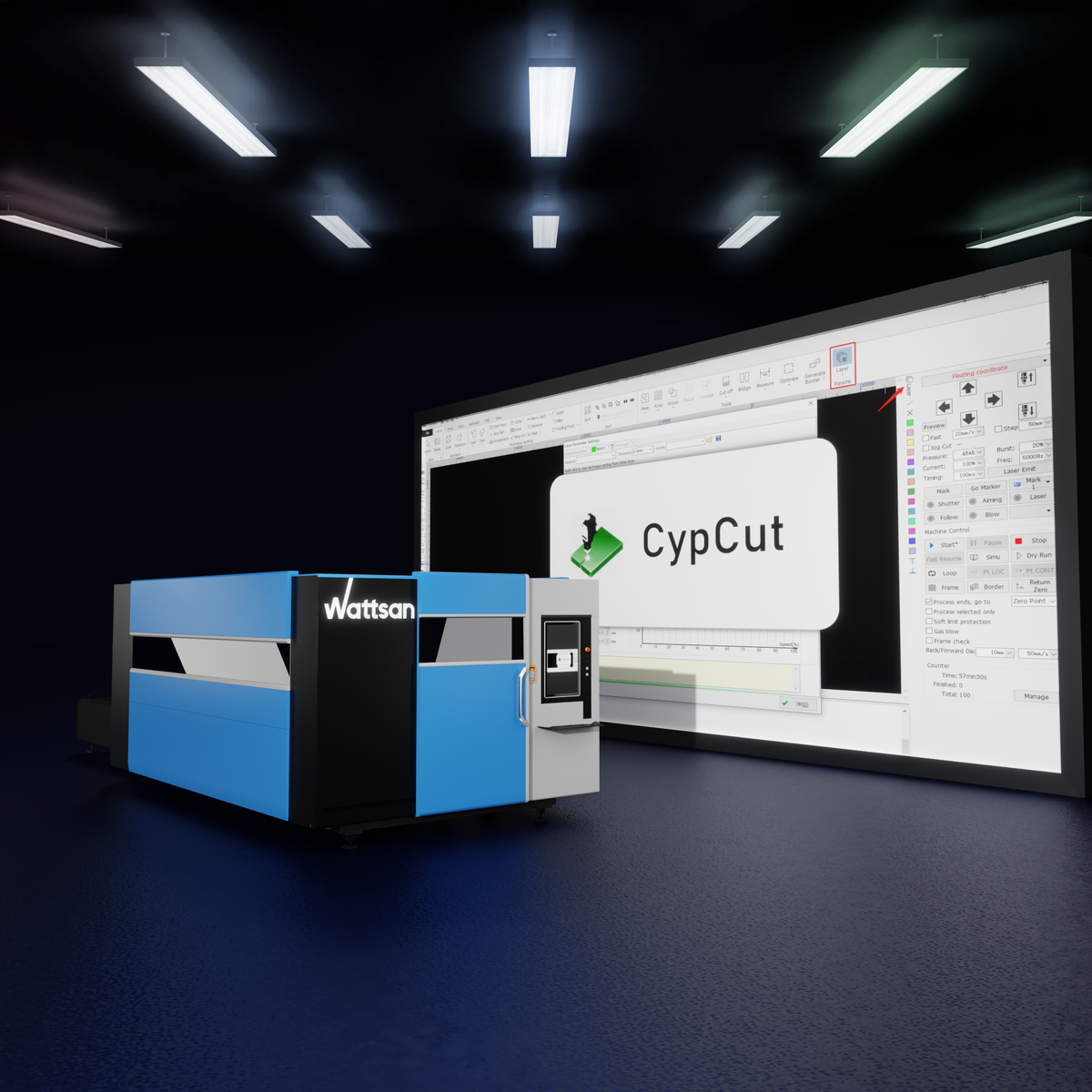 ㅤ
CypCut — одно из самых популярных специализированных ПО для станков лазерной резки металла.