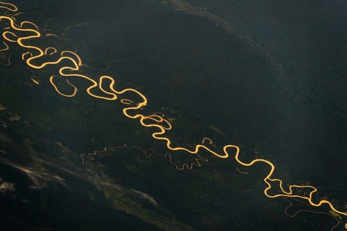 Вид на Амазонку с МКС / Александр Герст 