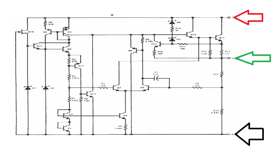 Красный это Вход, Зеленый это Выход, Черный это Нейтраль.
