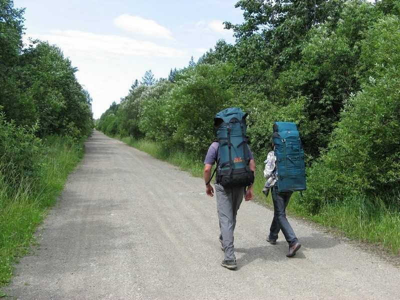 По дороге на месторождение 