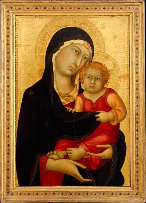 Симоне Мартини: Мадонна с младенцем, ок. 1326 год. 