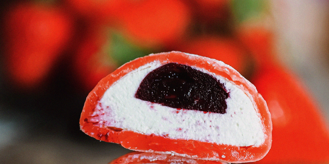 Моти (Mochi) с клубничной начинкой: пошаговый рецепт с фото