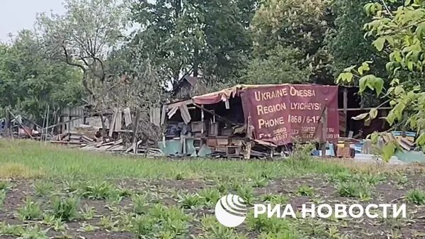    Разминирование после штурма населённого пункта Пыльная. Фото: скриншот из видео РИА Новости