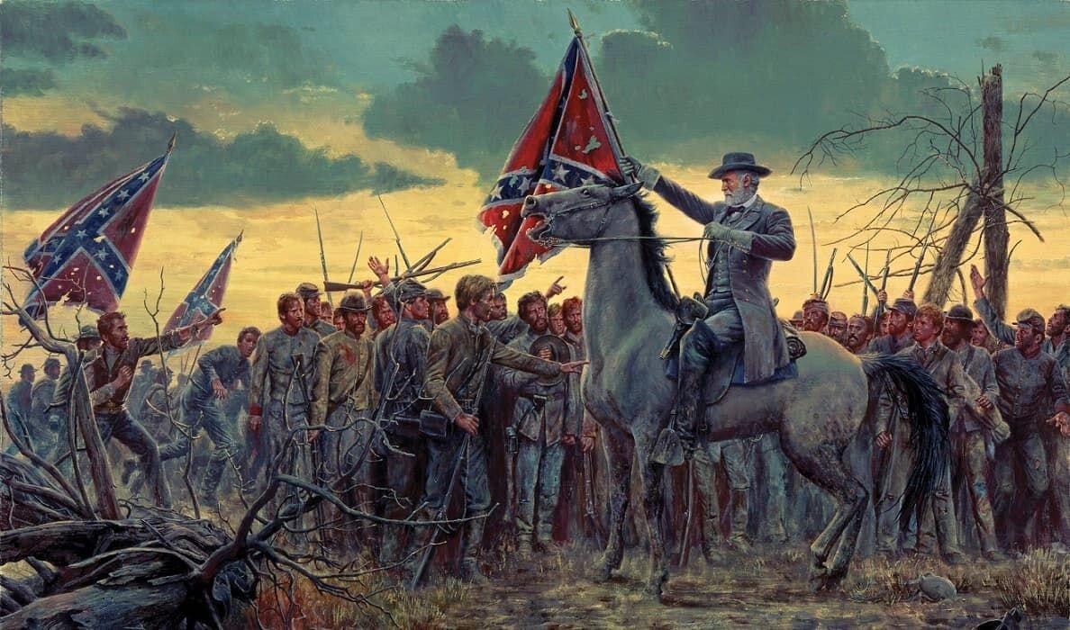 Карт. «Генерал КША Роберт Эдвард Ли после боя»