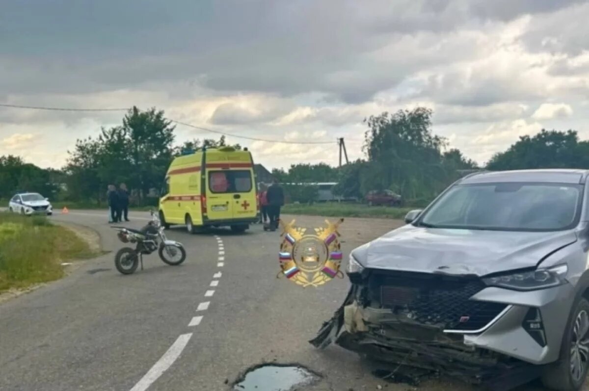    На Кубани в ДТП пострадал 12-летний мотоциклист