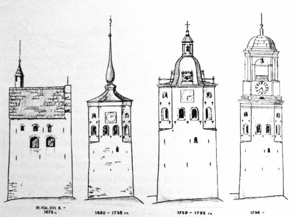 Этапы эволюции башни: от XVI до XVIII века