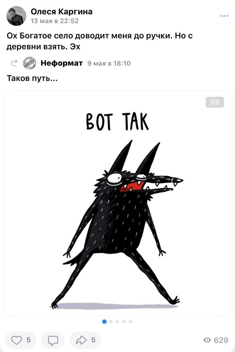 Фото: скриншот самарской модели Олеси Каргиной