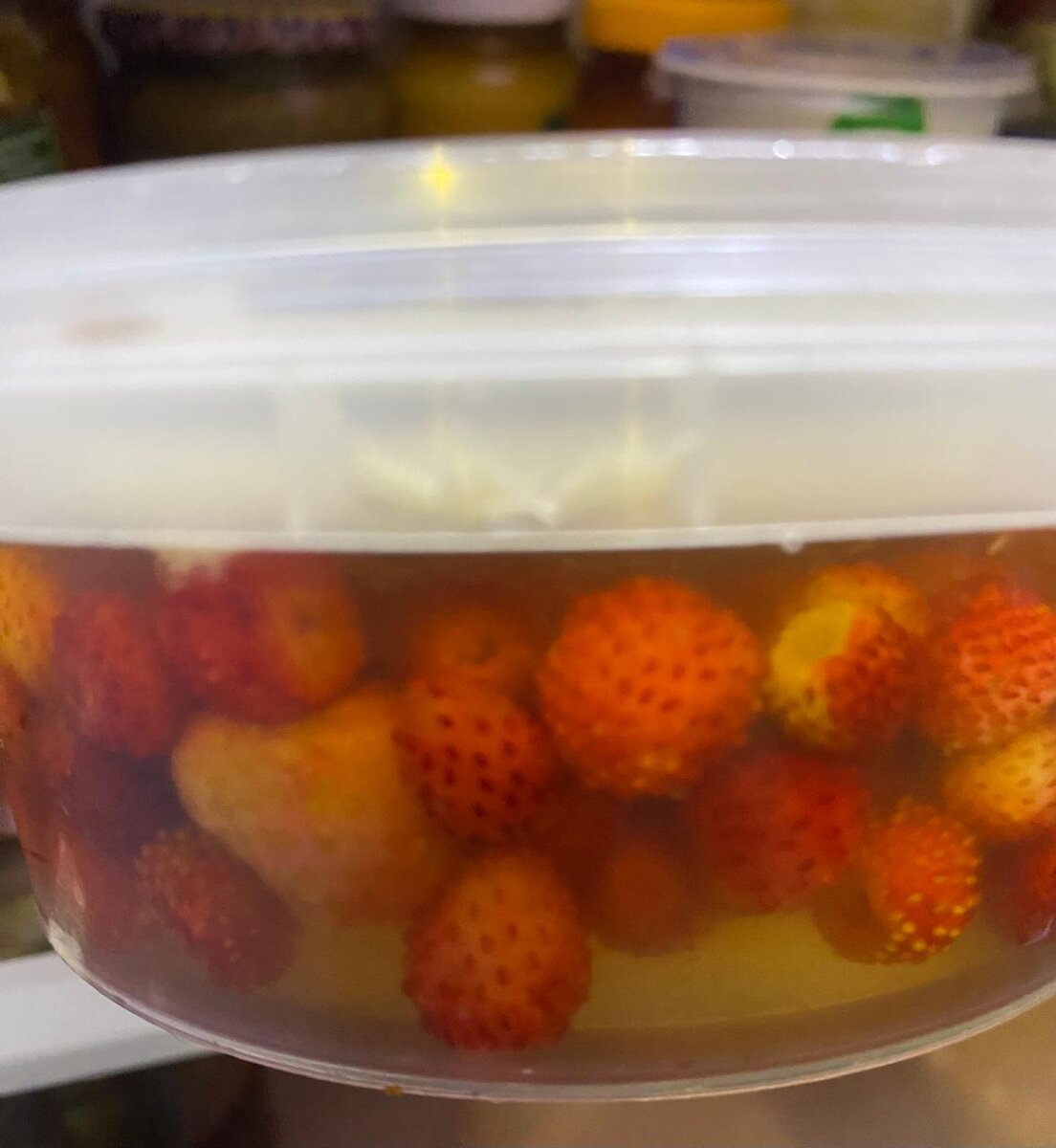 Желе из красной земляники