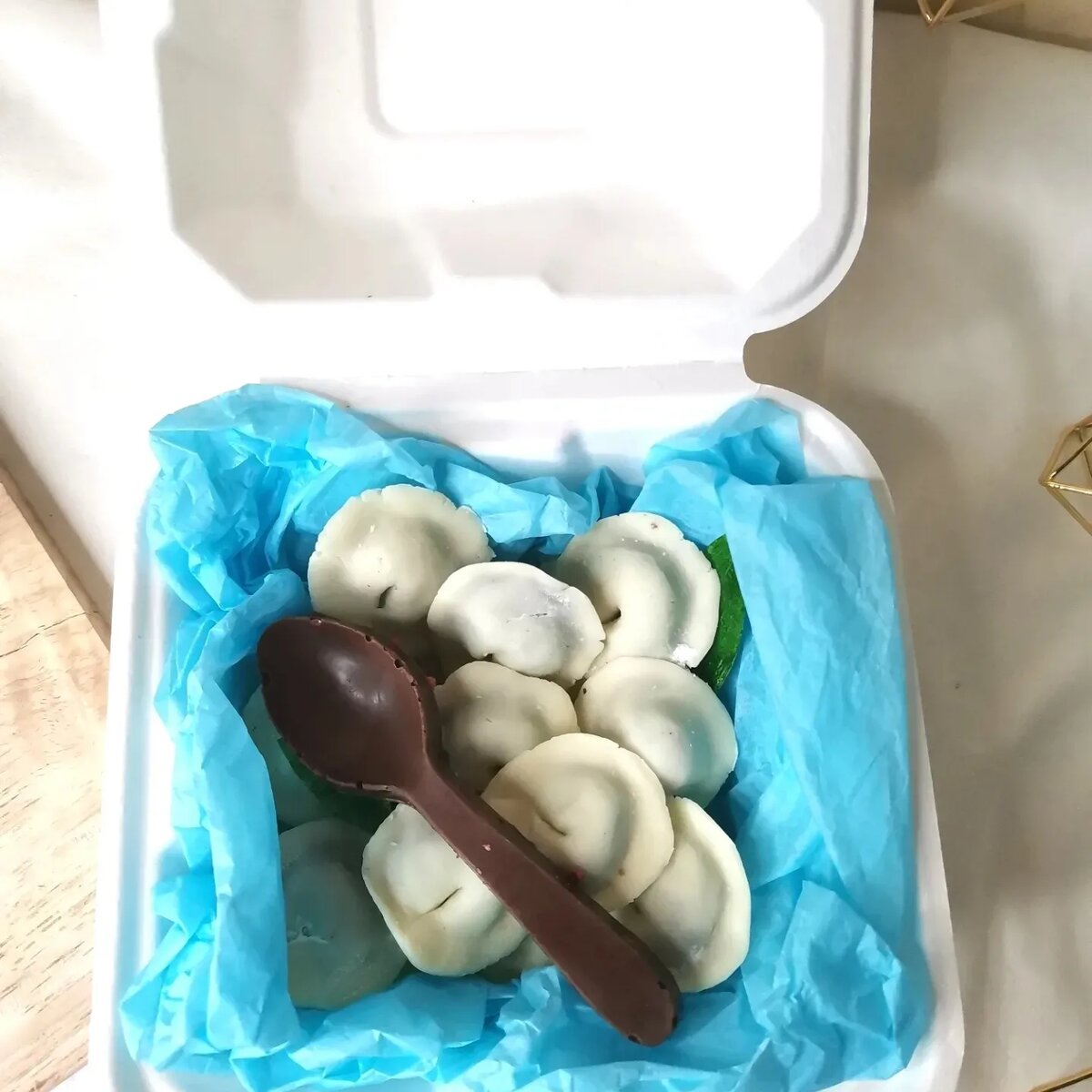 Шоколадные пельмени 😋 тоже почти, как торт 😍