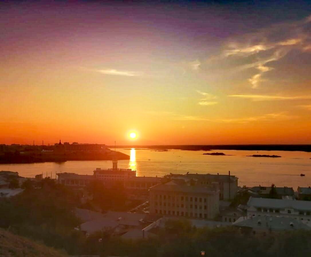 Закат в Нижнем Новгороде 