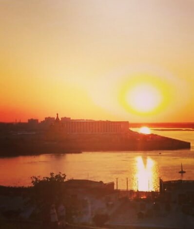 Закат в Нижнем Новгороде 