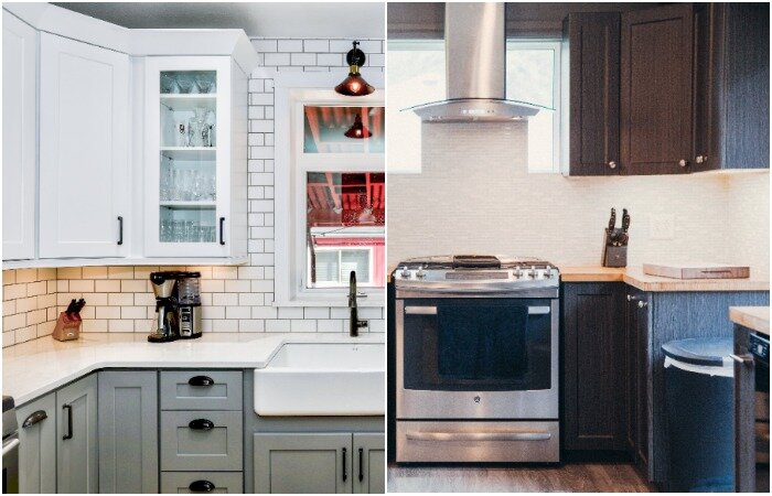 Рамочные фасады используются при изготовлении кухонь в традиционных стилях 