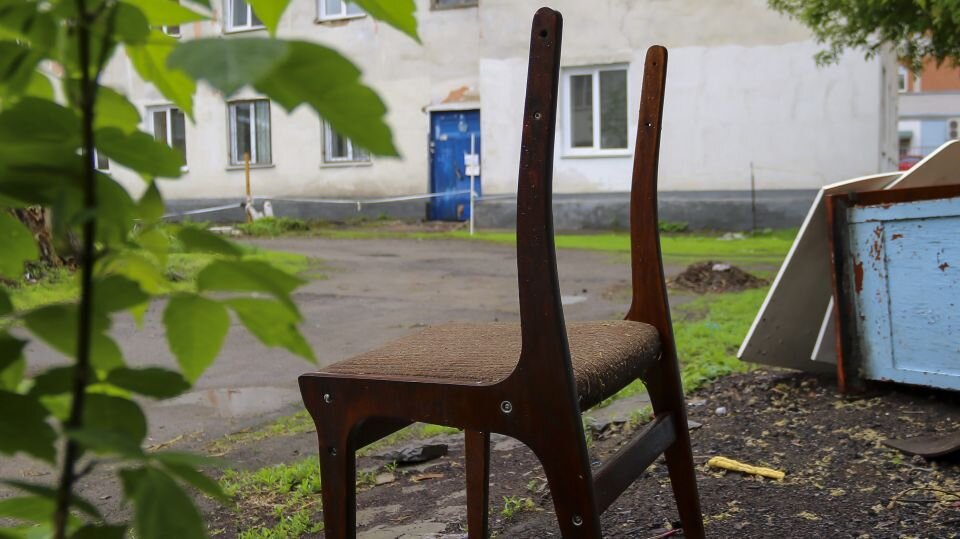    Аварийный дом на улице Партизанской, 70б. Источник: Виталий Барабаш/"Толк"