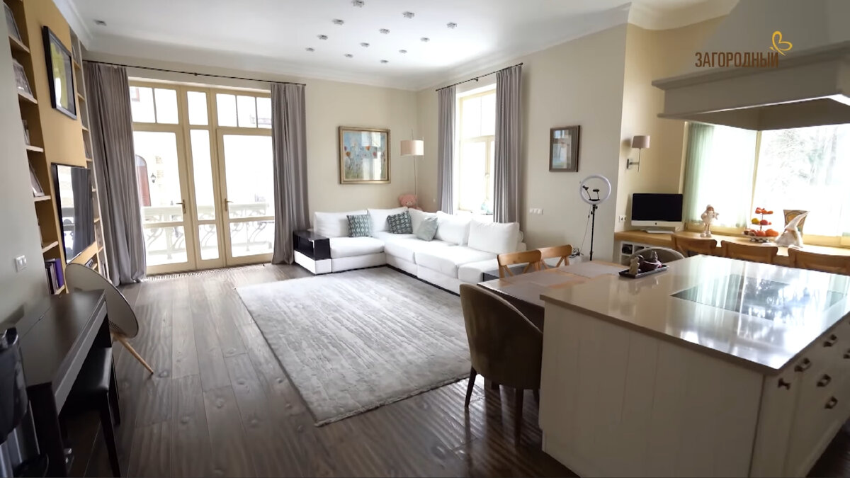 Зона отдыха на кухне у Анны Банщиковой