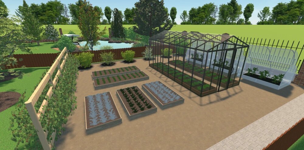 Проект сделан в программе Ландшафтный Дизайн 3D